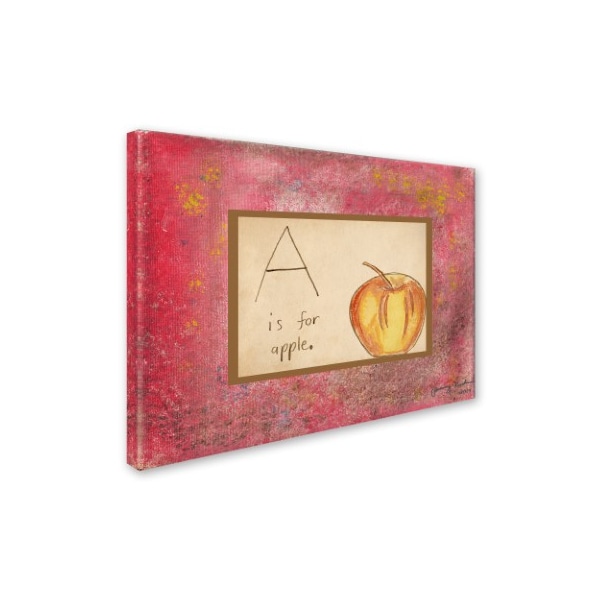 Tammy Kushnir 'A Is For Apple' Canvas Art,14x19